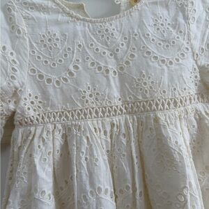 White Eyelet Lace Dress